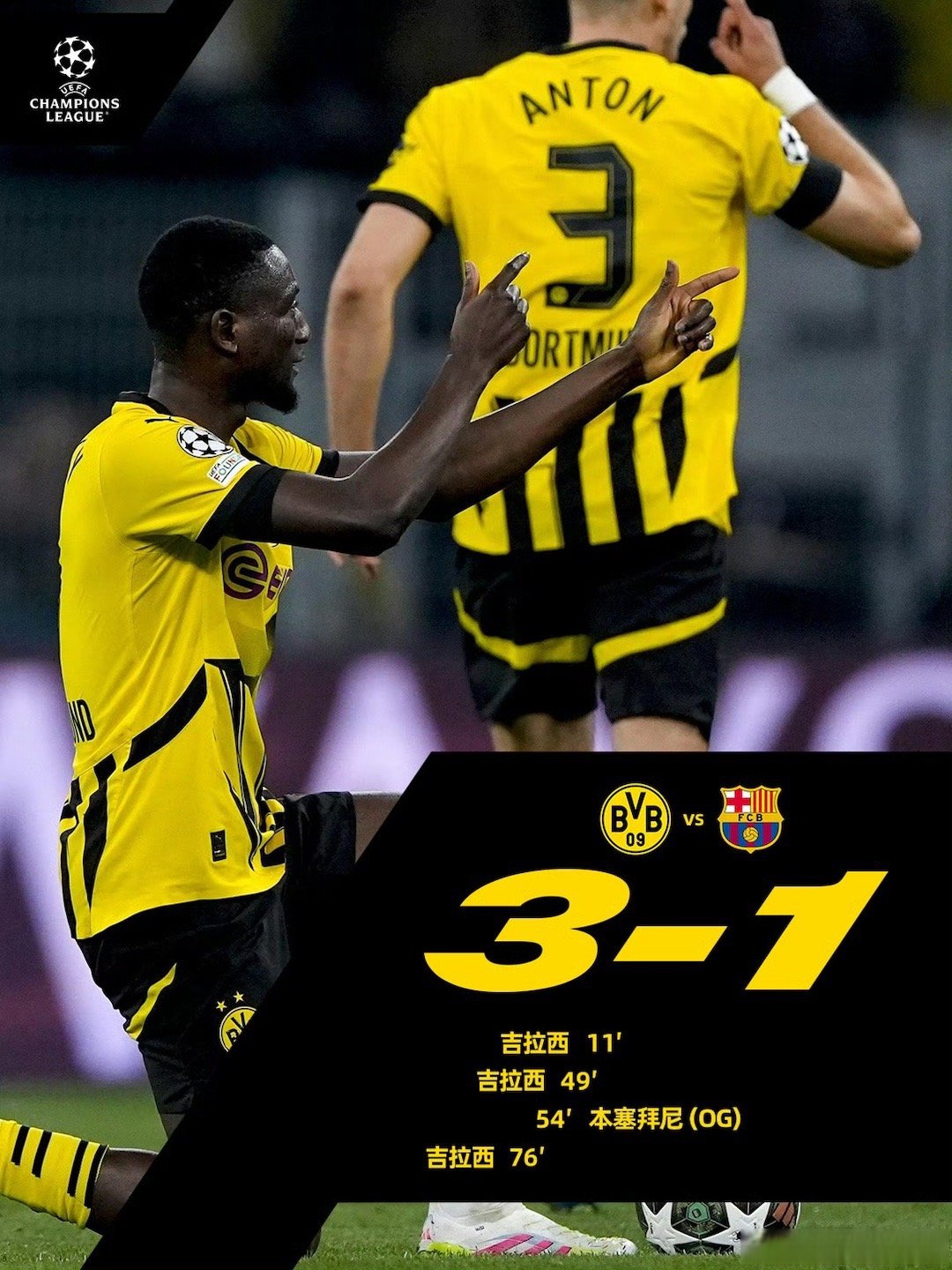 多特蒙德客场遭遇惨败,德甲冠军希望蒙尘 多特蒙德客场遭遇惨败,德甲冠军希望蒙尘